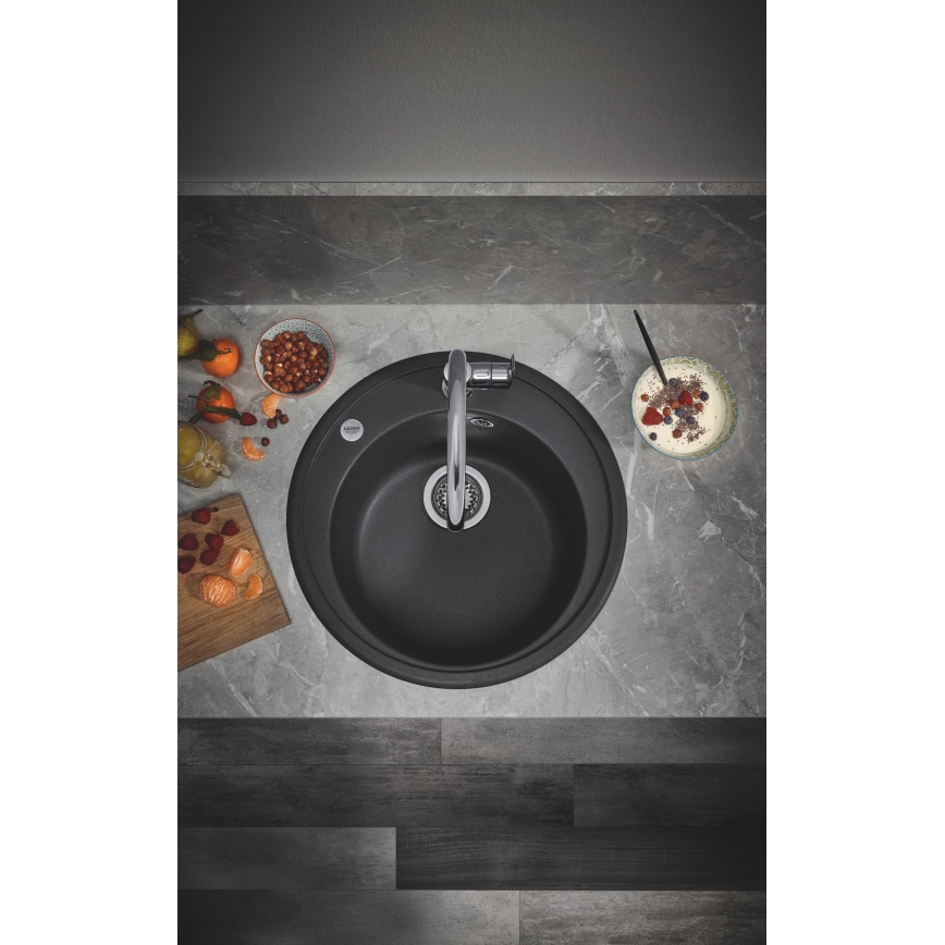 GROHE 31368000 - Μπαταρία νεροχύτη BAULOOP 332 mm, γυαλιστερό χρώμιο