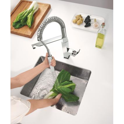 GROHE 31395000 - Μπαταρία νιπτήρα EUROCUBE, 547 mm, γυαλιστερό χρώμιο