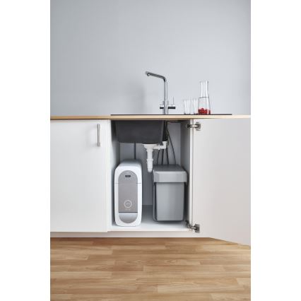 GROHE 31454001 - Μπαταρία νεροχύτη BLUE HOME, στόμιο L, γυαλιστερό χρώμιο