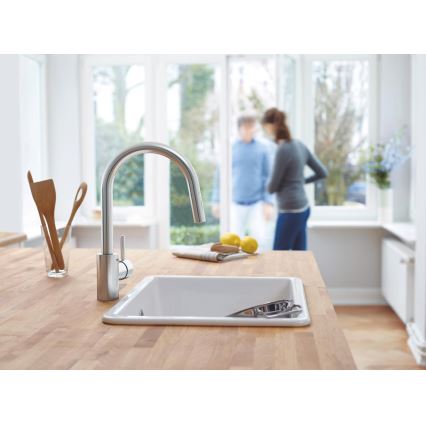 GROHE 31483DC2 - Μπαταρία νεροχύτη CONCETTO, ανοξείδωτη