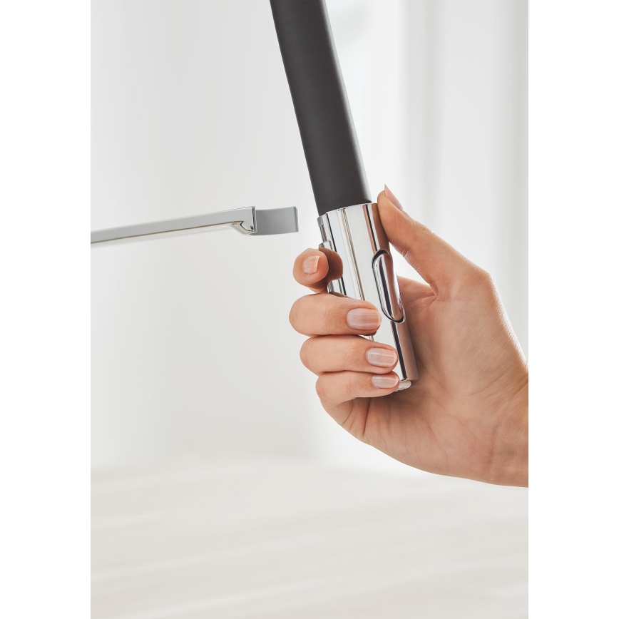 GROHE 31491000 - Μπαταρία κουζίνας CONCETTO με επαγγελματική κεφαλή ντους, γυαλιστερό χρώμιο