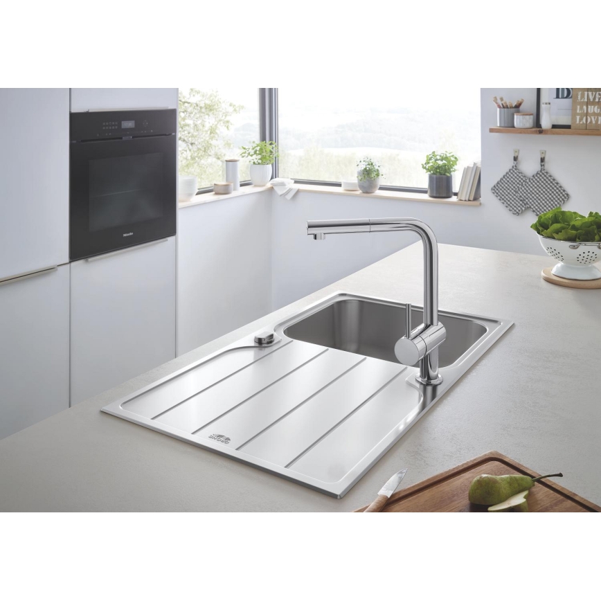 GROHE 31571SD1 - Νεροχύτης K500 860 × 500 mm ανοξείδωτο ατσάλι