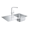 GROHE 31573SD1 - Σετ νεροχύτη κουζίνας K500 με αποχετευτικό δίσκο και μπαταρία A 86×50 cm ανοξείδωτο