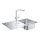 GROHE 31573SD1 - Σετ νεροχύτη κουζίνας K500 με αποχετευτικό δίσκο και μπαταρία A 86×50 cm ανοξείδωτο