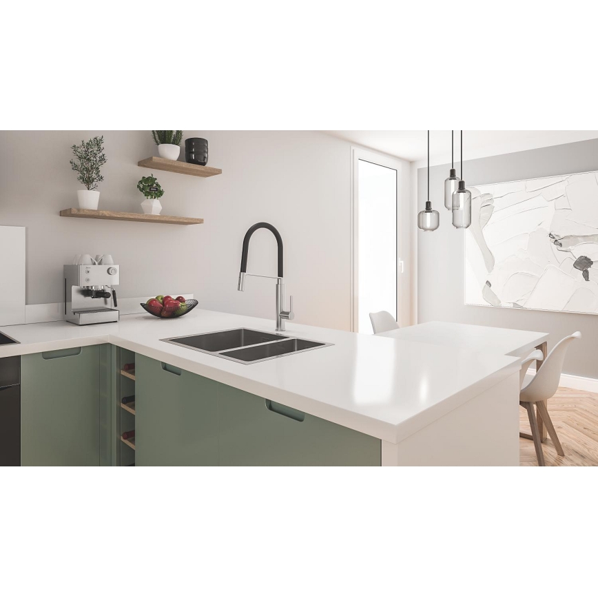 GROHE 31577SD1 - Νεροχύτης κουζίνας K700U 595 × 450 mm από ανοξείδωτο ατσάλι