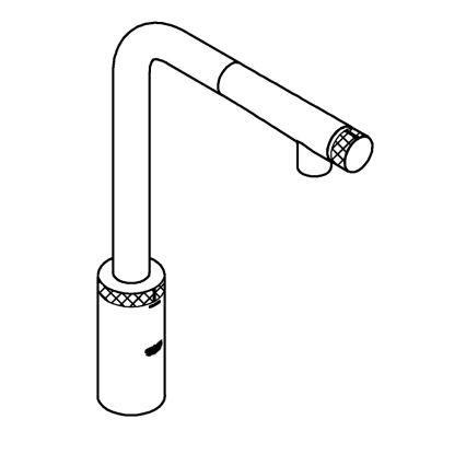 GROHE 31613000 - Μίκτης νεροχύτη A SmartControl 314 mm γυαλιστερό χρώμιο