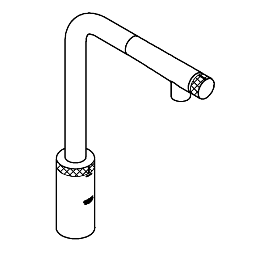 GROHE 31613DC0 - Μπαταρία κουζίνας A SmartControl από ανοξείδωτο ατσάλι