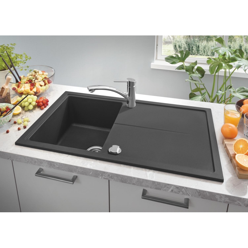 GROHE 31640AP0 - Νεροχύτης σύνθετου υλικού K400 860 × 500 mm μαύρος