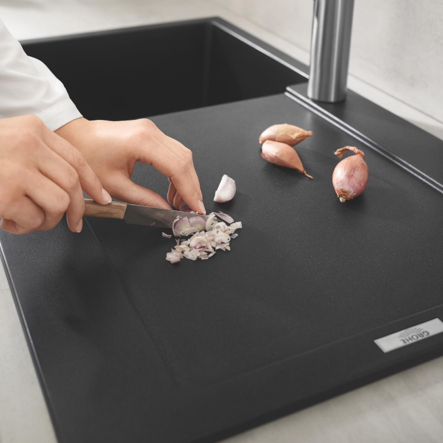 GROHE 31644AP0 - Νεροχύτης σύνθετου υλικού K500 860 × 500 mm μαύρος