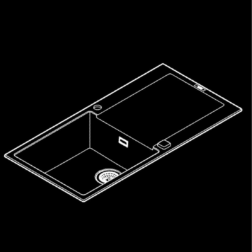 GROHE 31645AP0 - Συνθετικός νεροχύτης K500 1000 × 500 mm μαύρος