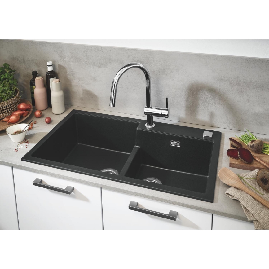 GROHE 31649AP0 - Σύνθετος νεροχύτης K500 860 × 500 mm μαύρος