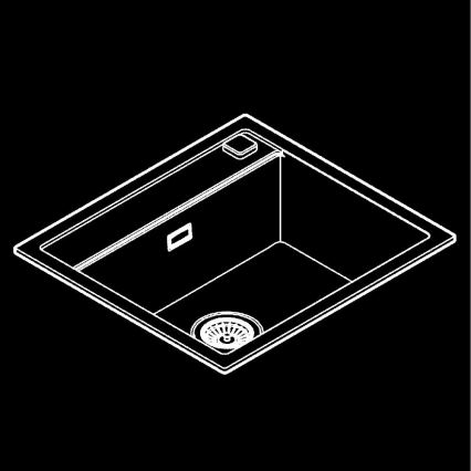 GROHE 31651AP0 - Συνθετικός νεροχύτης K700 560 × 510 mm, μαύρος