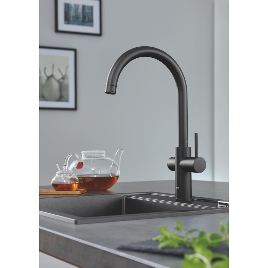GROHE 31651AP0 - Νεροχύτης κουζίνας K700 560 × 510 mm γρανιτένιος/μαύρο