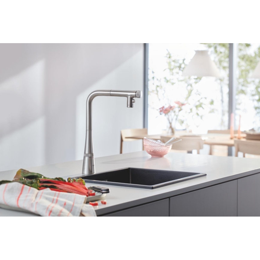 GROHE 31653AP0 - Νεροχύτης από σύνθετο υλικό K700U 457 × 406 mm μαύρος