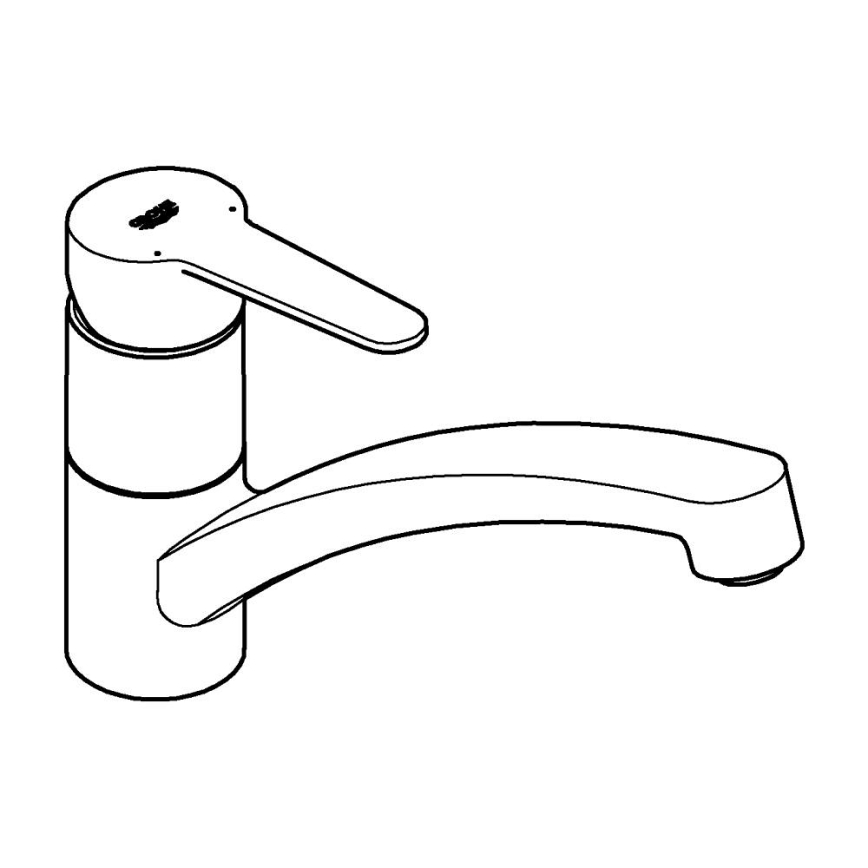 GROHE 31685000 - Μπαταρία κουζίνας STARTECO σε γυαλιστερό χρώμιο
