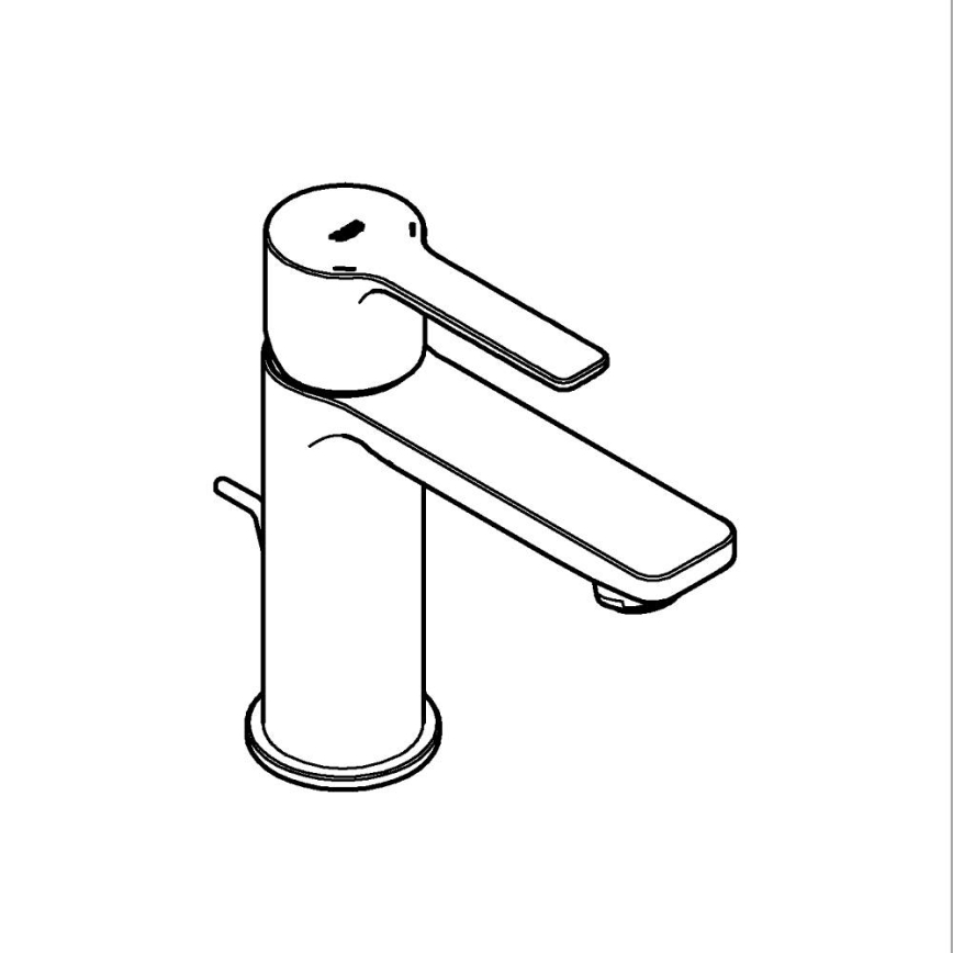 GROHE 32109GL1 - Μπαταρία νιπτήρα LINEARE σε χρυσό