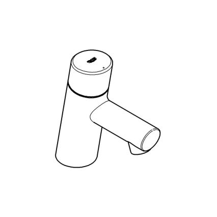 GROHE 32207001 - Μπαταρία νιπτήρα CONCETTO XS, γυαλιστερό χρώμιο