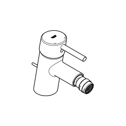 GROHE 32208001 - Μίκτης μπιντέ CONCETTO DN 15, γυαλιστερό χρώμιο