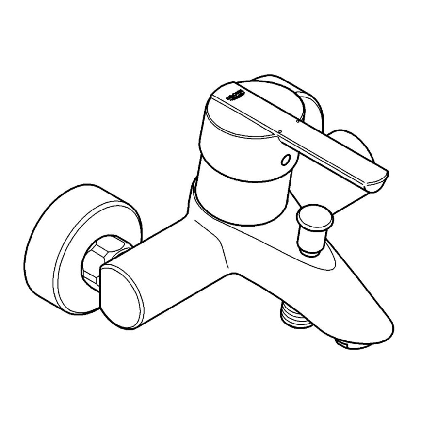 GROHE 32269000 - Μίκτης μπανιέρας FEEL DN 15 γυαλιστερό χρώμιο