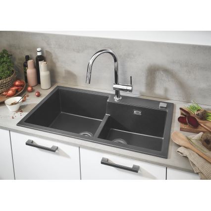 GROHE 32321002 - Μπαταρία νεροχύτη A, γυαλιστερό χρώμιο