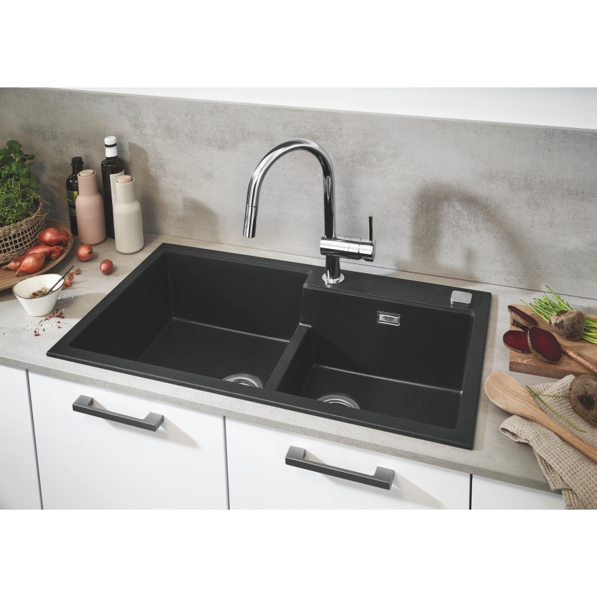 GROHE 32321002 - Μπαταρία νεροχύτη A, γυαλιστερό χρώμιο