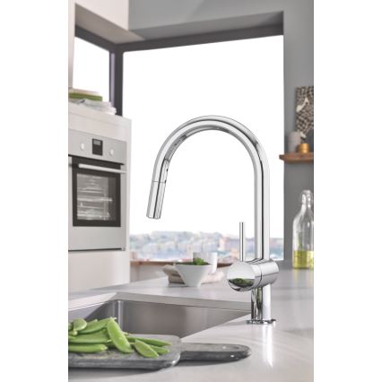 GROHE 32321002 - Μπαταρία νεροχύτη A, γυαλιστερό χρώμιο