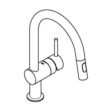 GROHE 32321DL2 - Μίκτης νεροχύτη A μπρονζέ