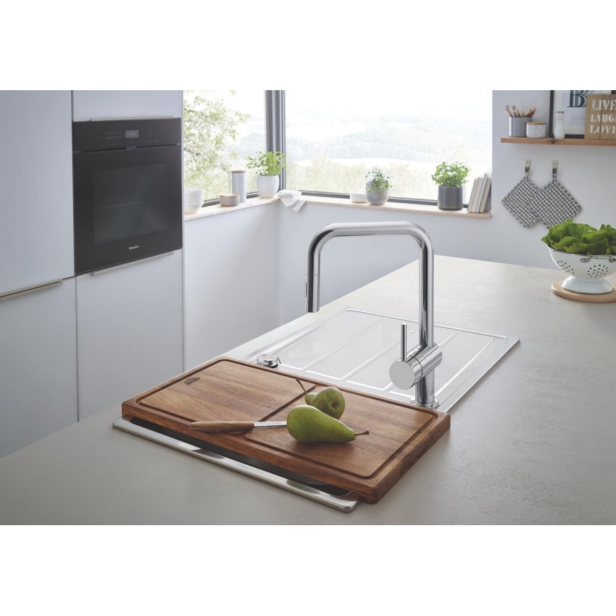GROHE 32322002 - Μπαταρία νεροχύτη A γυαλιστερό χρώμιο