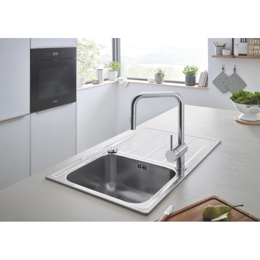 GROHE 32322002 - Μπαταρία νεροχύτη A γυαλιστερό χρώμιο