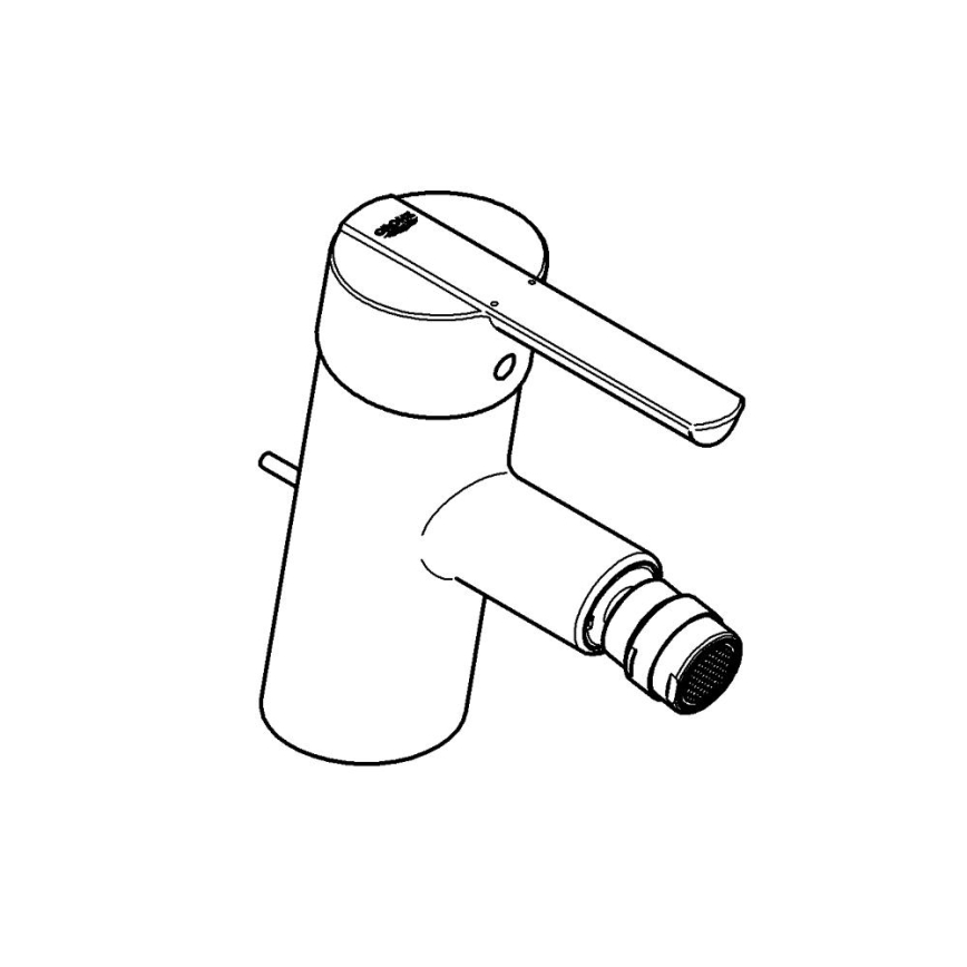 GROHE 32558000 - Μπαταρία μπιντέ FEEL DN 15 σε γυαλιστερό χρώμιο