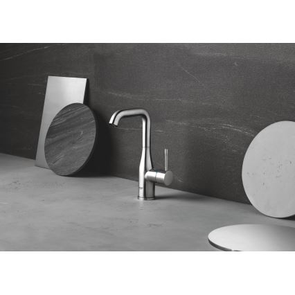 GROHE 32628DC1 - Μπαταρία νιπτήρα ESSENCE, μέγεθος L, από ανοξείδωτο ατσάλι
