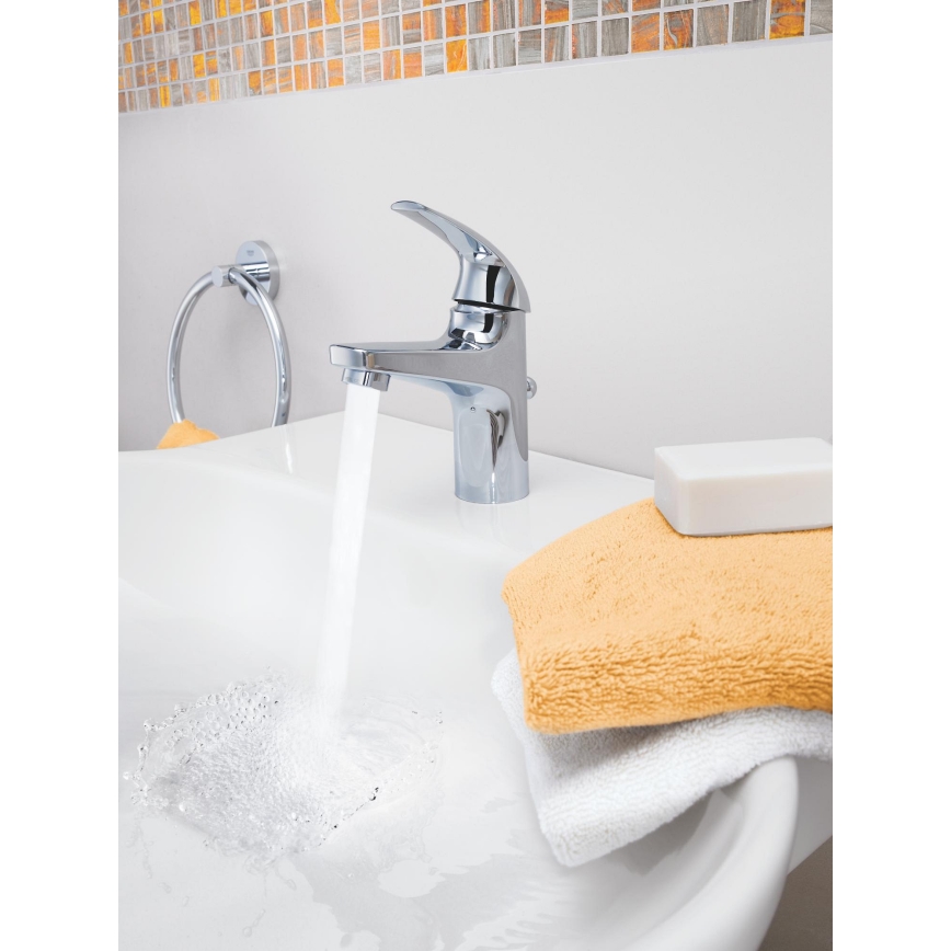 GROHE 32805000 - Μπαταρία νιπτήρα BAUCURVE DN 15 γυαλισμένο χρώμιο