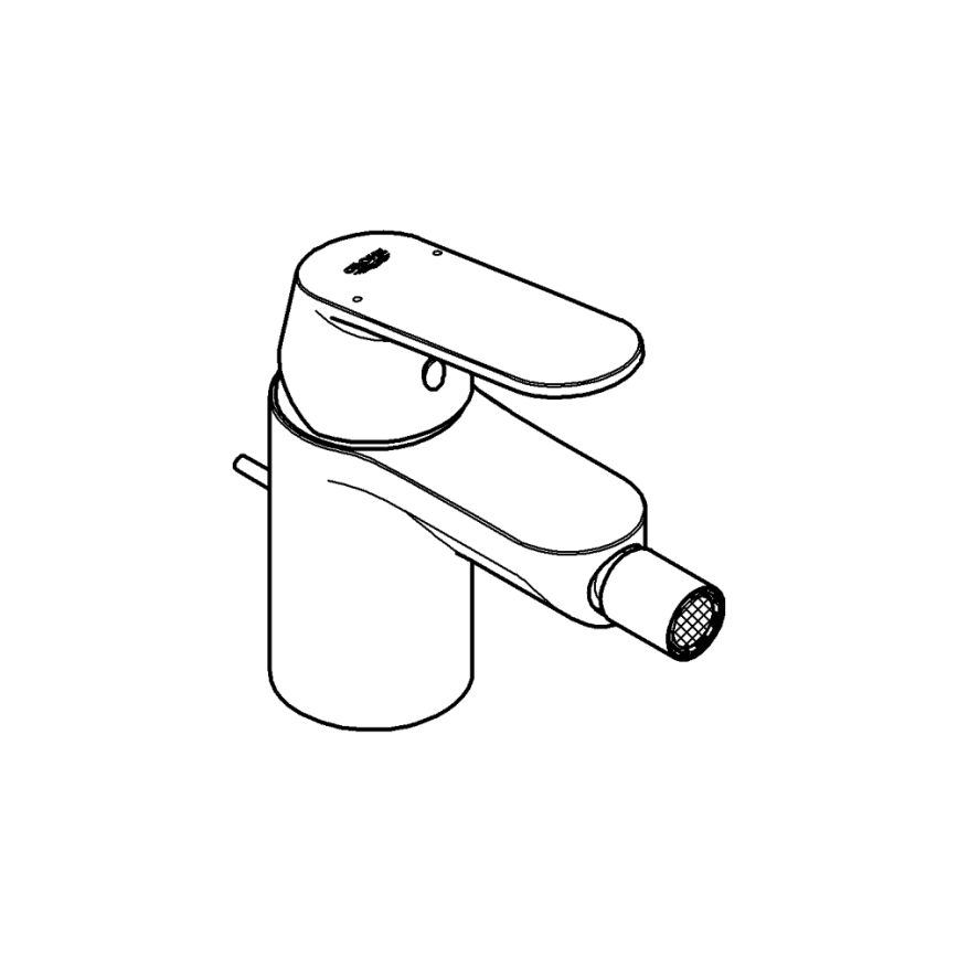 GROHE 32839000 - Μπαταρία μπιντέ EUROSMART COSMOPOLITAN, μέγεθος S, γυαλιστερό χρώμιο