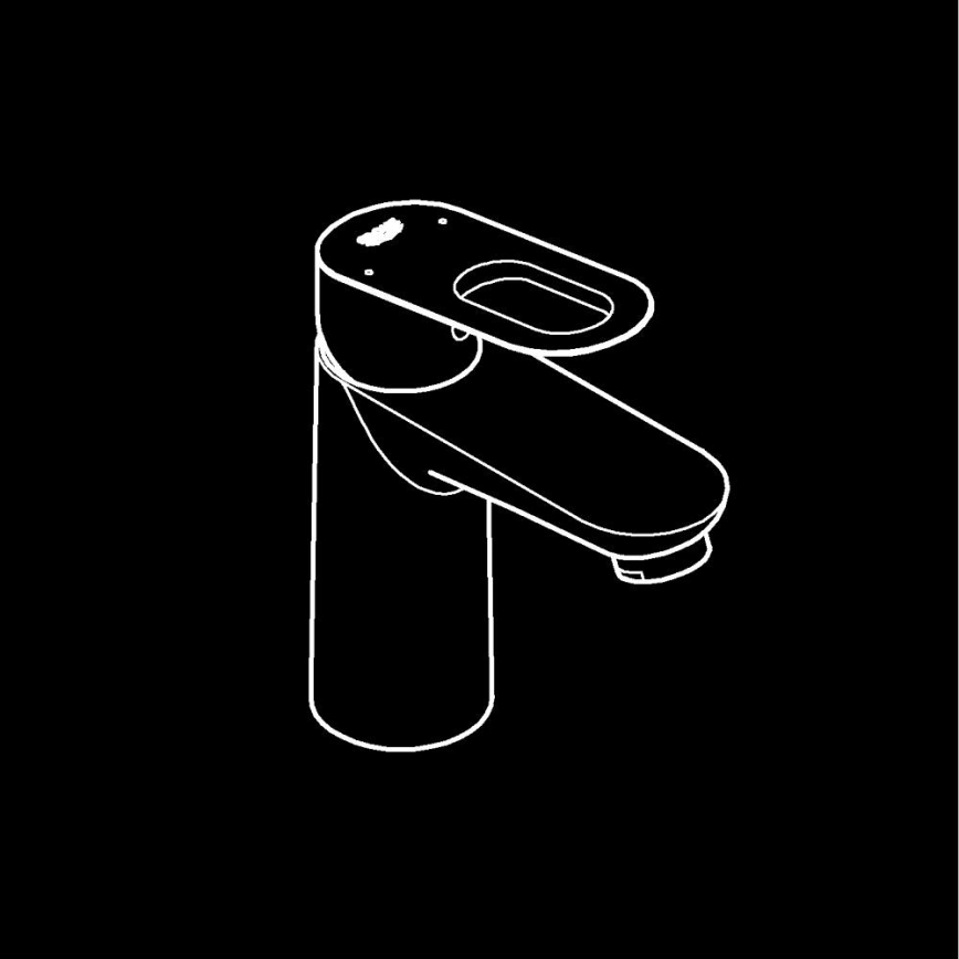 GROHE 32854000 - Μπαταρία νιπτήρα BAULOOP γυαλιστερό χρώμιο