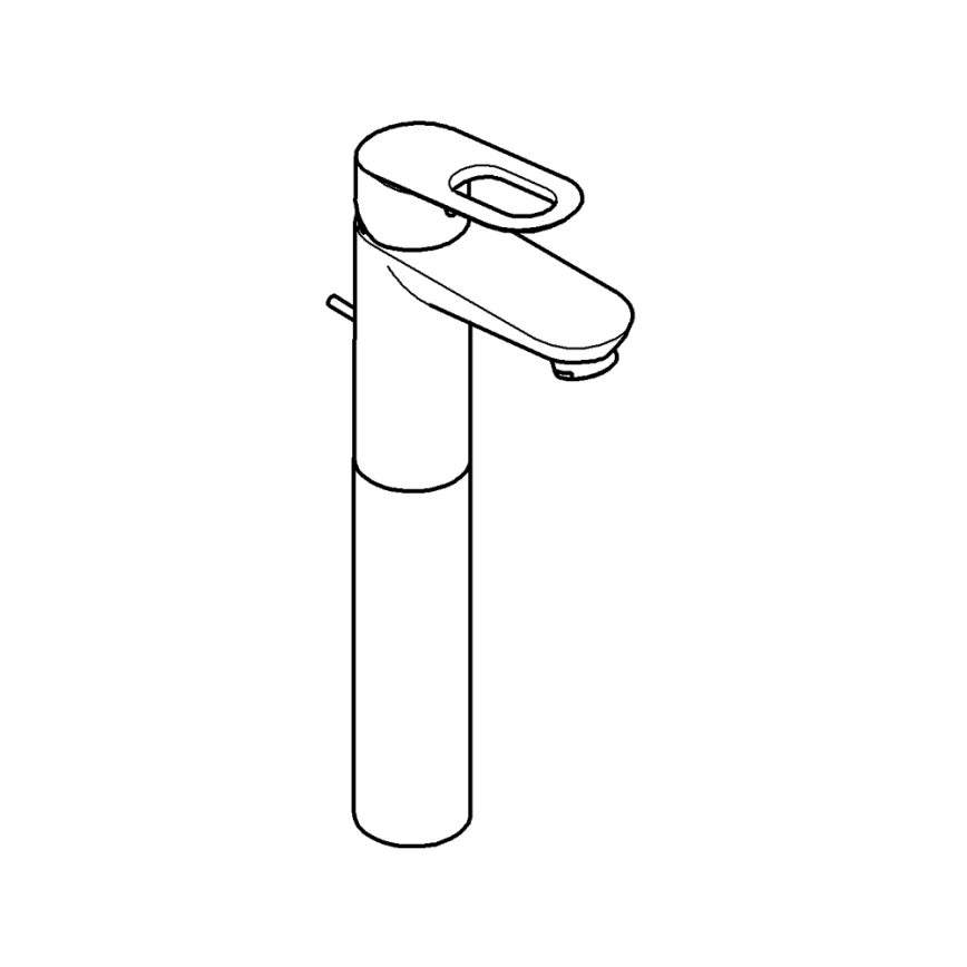 GROHE 32856000 - Μίκτης νιπτήρα BAULOOP 12” γυαλιστερό χρώμιο