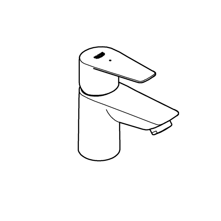 GROHE 32861001 - Επιτραπέζιος μίκτης νιπτήρα BAUEDGE 131 mm, γυαλιστερό χρώμιο