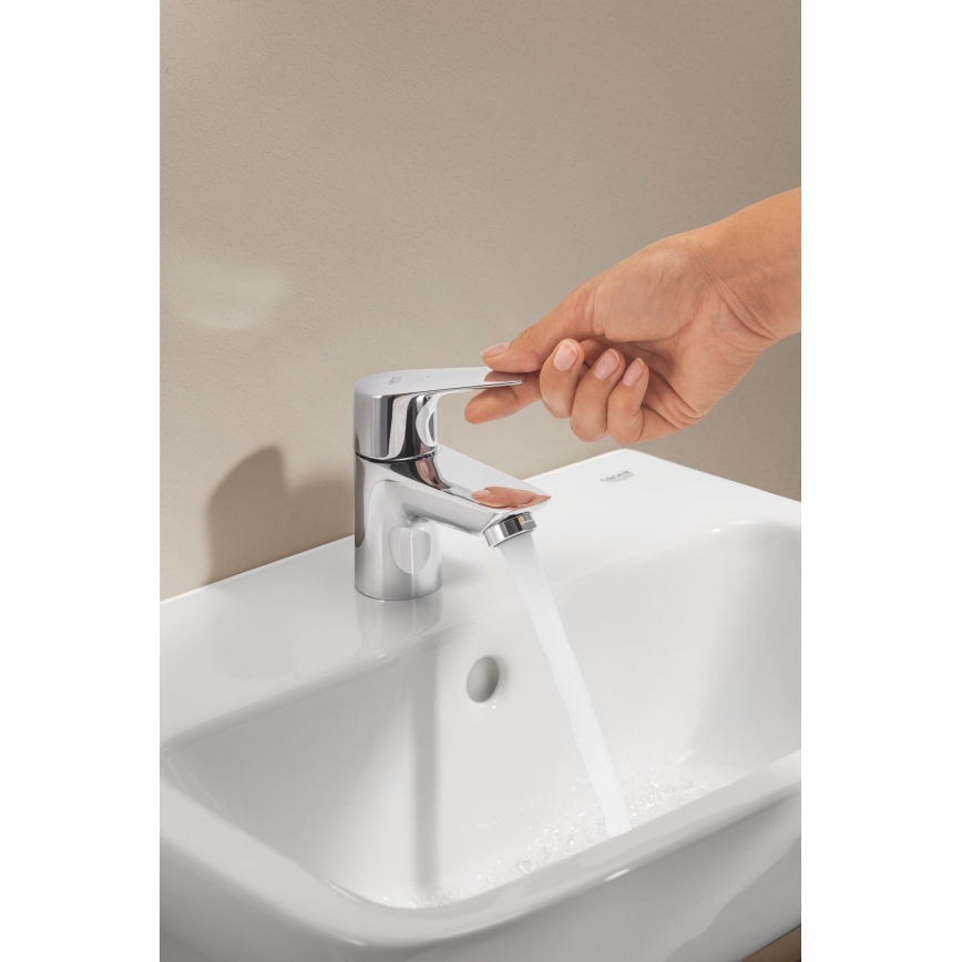 GROHE 32861001 - Επιτραπέζιος μίκτης νιπτήρα BAUEDGE 131 mm, γυαλιστερό χρώμιο