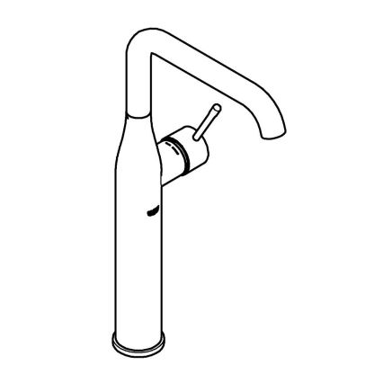 GROHE 32901AL1 - Μίκτης νιπτήρα ESSENCE, μέγεθος XL, ανθρακί