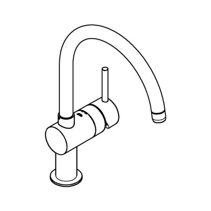 GROHE 32917000 - Μπαταρία κουζίνας A 356 mm γυαλιστερό χρώμιο