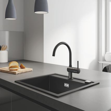 GROHE 32917KS0 - Μπαταρία για νεροχύτη A, DN 15, μαύρη