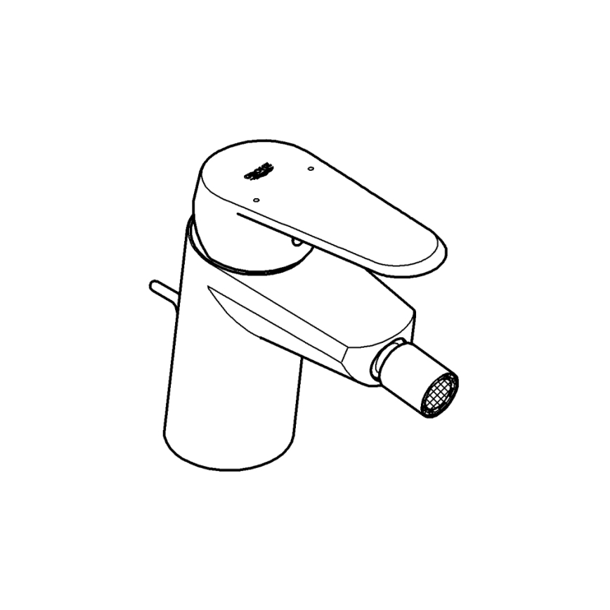 GROHE 33244002 - Μίκτης μπιντέ EURODISC COSMOPOLITAN DN 15 γυαλιστερό χρώμιο