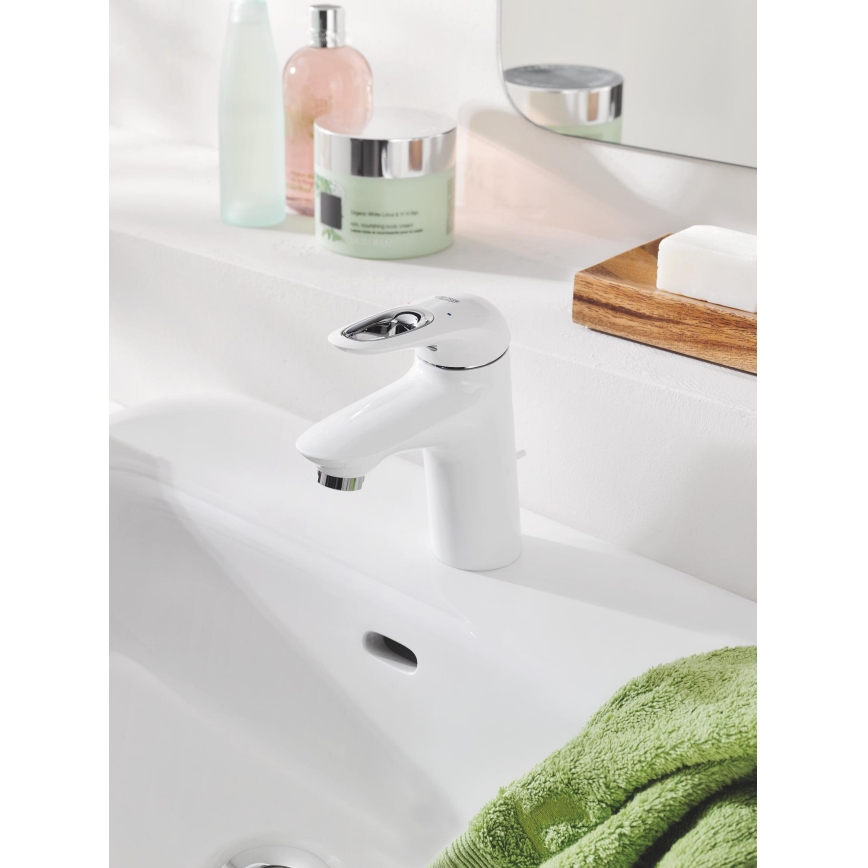 GROHE 33558LS3 - Μπαταρία νιπτήρα EUROSTYLE, μέγεθος S, λευκή
