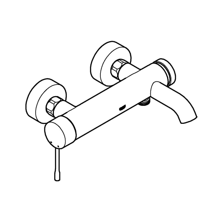 GROHE 33624GN1 - Μπαταρία μπανιέρας ESSENCE 193 mm χρυσή