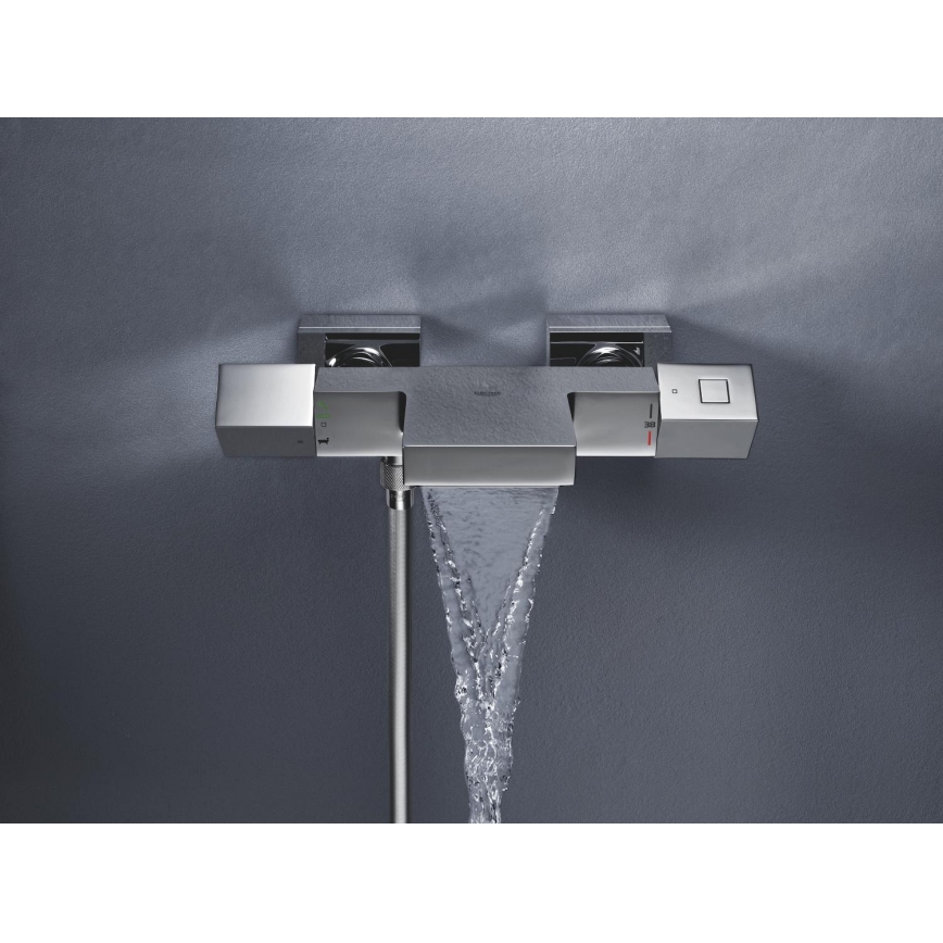 GROHE 34497000 - Θερμοστατική μπαταρία για μπανιέρα GROHTHERM CUBE DN 15, γυαλιστερό χρώμιο