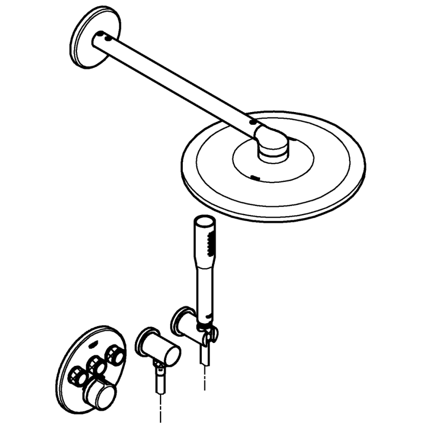 GROHE 34709000 - Σετ ντους SMARTCONTROL Perfect γυαλιστερό χρώμιο
