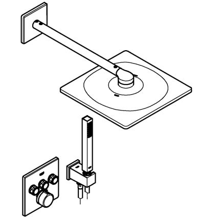 GROHE 34712000 - Σετ ντους SMARTCONTROL 310 × 310 mm γυαλιστερό χρώμιο