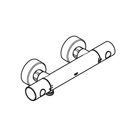 GROHE 34773000 - Θερμοστατική μπαταρία ντους PRECISION GET DN 15, γυαλιστερό χρώμιο