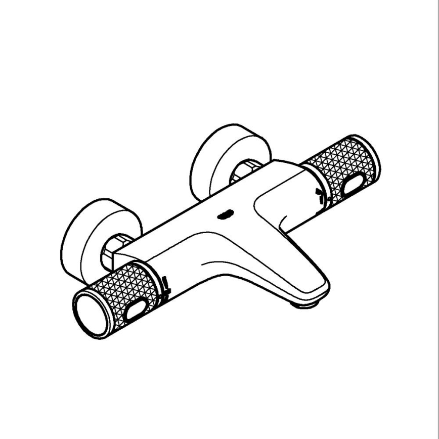 GROHE 34788000 - Θερμοστατική μπαταρία μπανιέρας PRECISION FEEL DN 15 γυαλιστερό χρώμιο