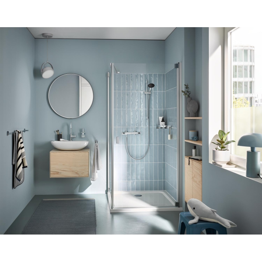GROHE 34800001 - Σετ ντους με θερμοστατική μπαταρία PRECISION FLOW 600 mm γυαλιστερό χρώμιο