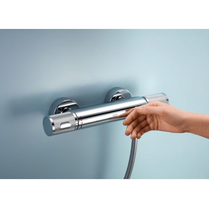 GROHE 34853001 - Σετ ντους με θερμοστατική μπαταρία PRECISION FEEL+ 90 cm, γυαλισμένο χρώμιο